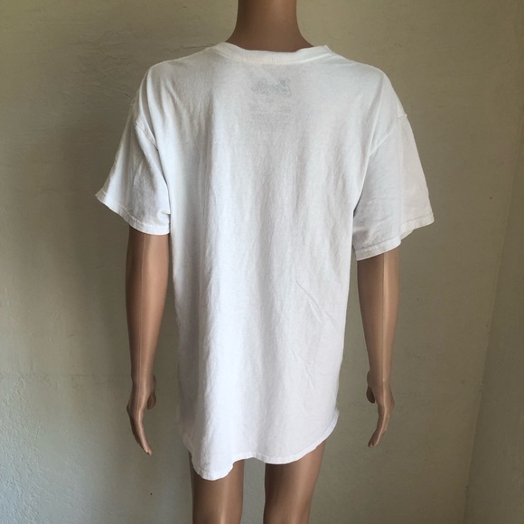 Barbie Women’s Size L White Raised Graphic Printed Shirt Weekend Vibes Casual - Picture 2 of 16